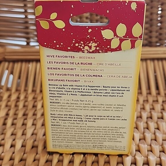 Burt's Bees 2 Piece Pack Lip Balm & Milk & Honey Body Lotion - Picture 3 of 5